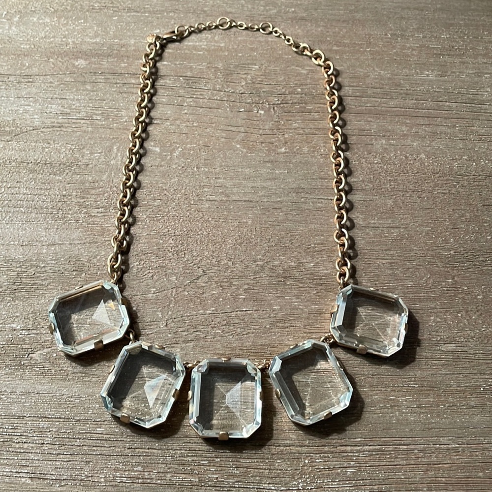 J. Crew ice cube necklace 18 inch with rolo chain